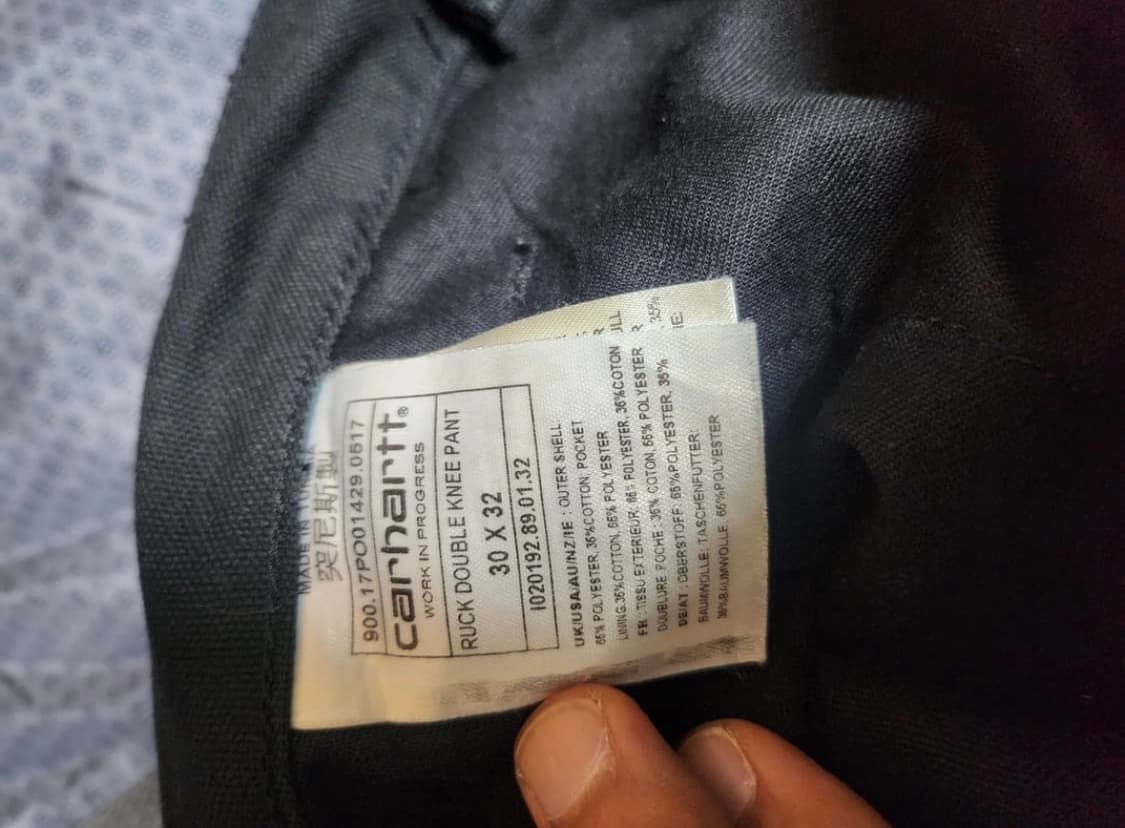 칼하트wip 럭 더블니 팬츠 상품이미지3