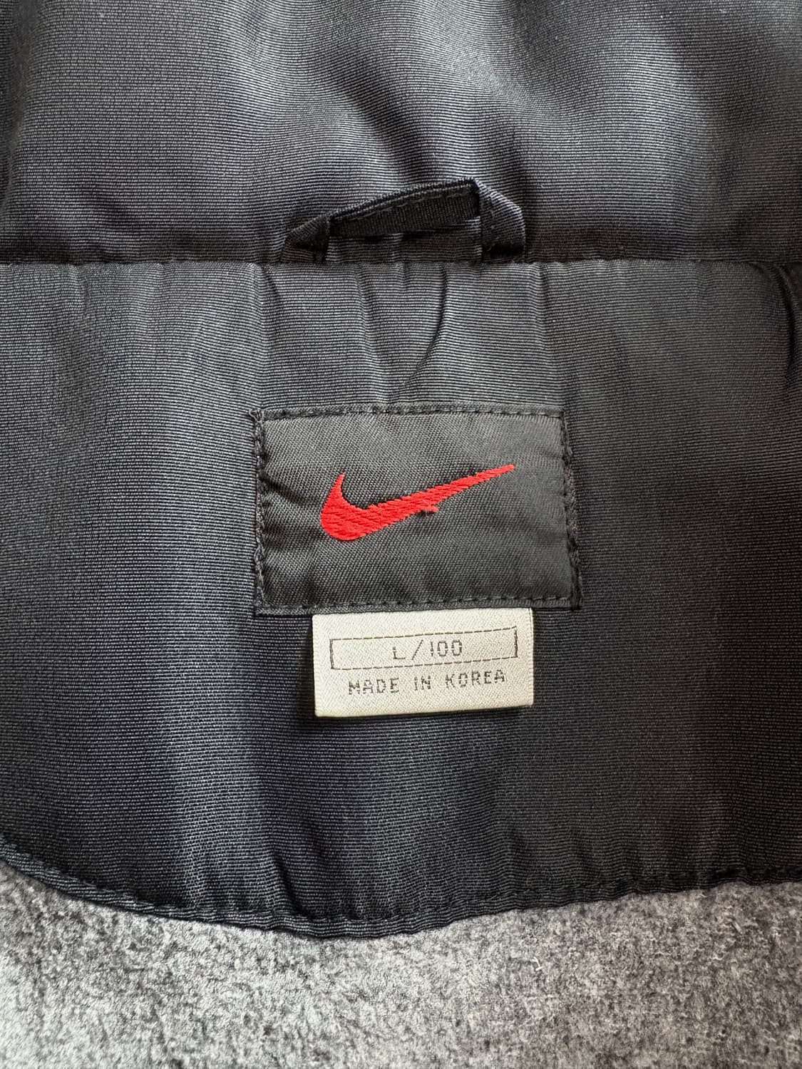 나이키 스우시 올드스쿨 블랙 누빔 자켓 3417 상품이미지4