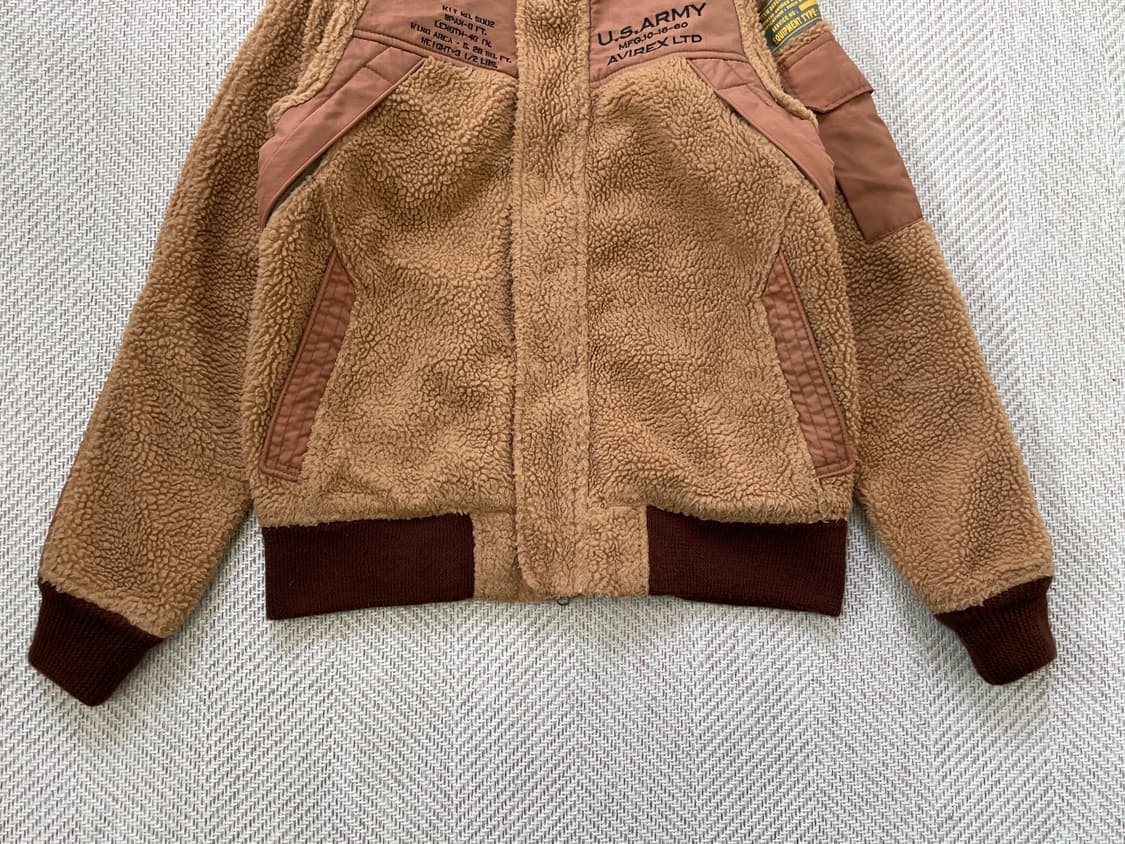 아비렉스 Ltd U.S army MFG 쉐르파 후드자켓 상품이미지2