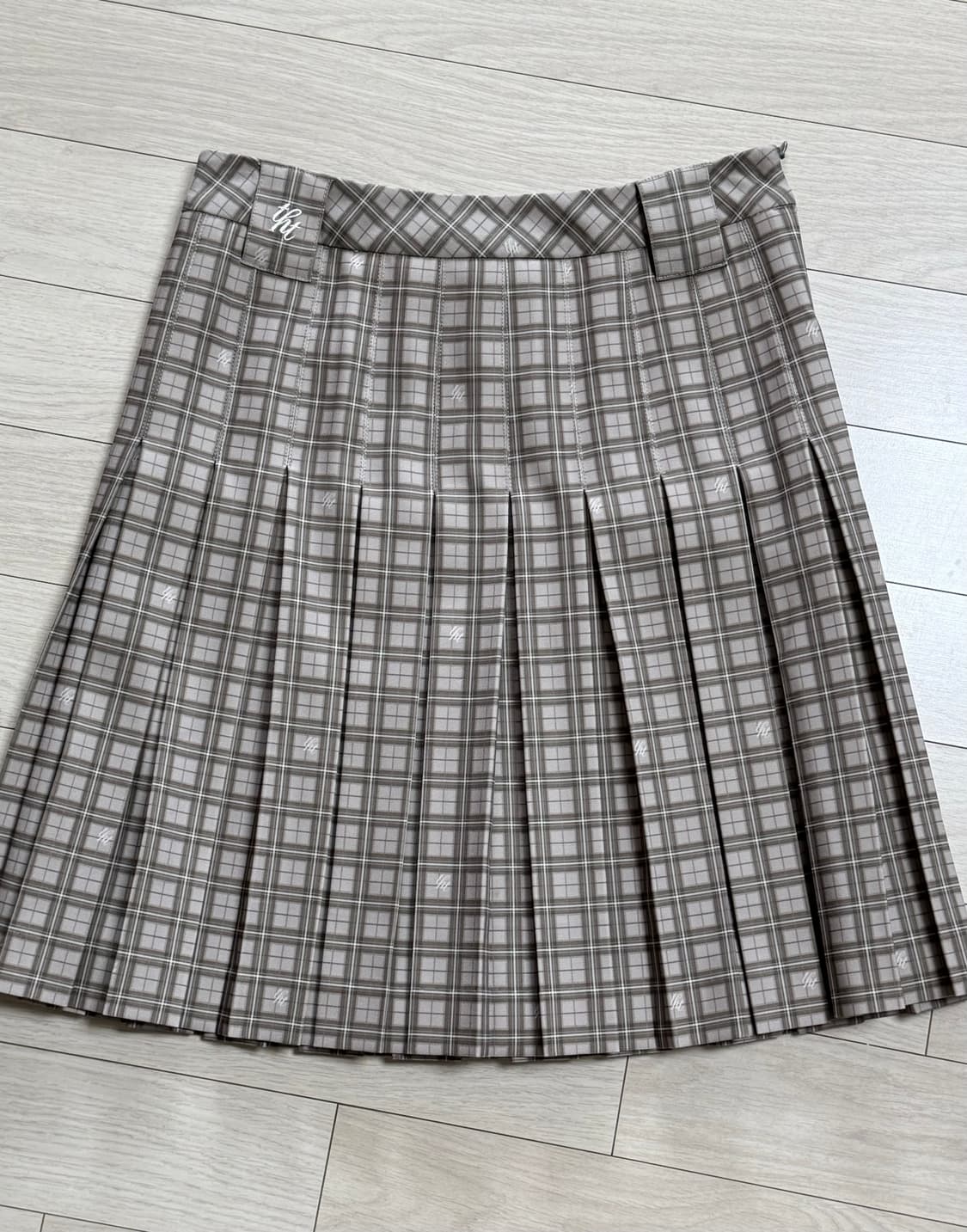쓰리타임즈 체크 플리츠 스커트 M 상품이미지2