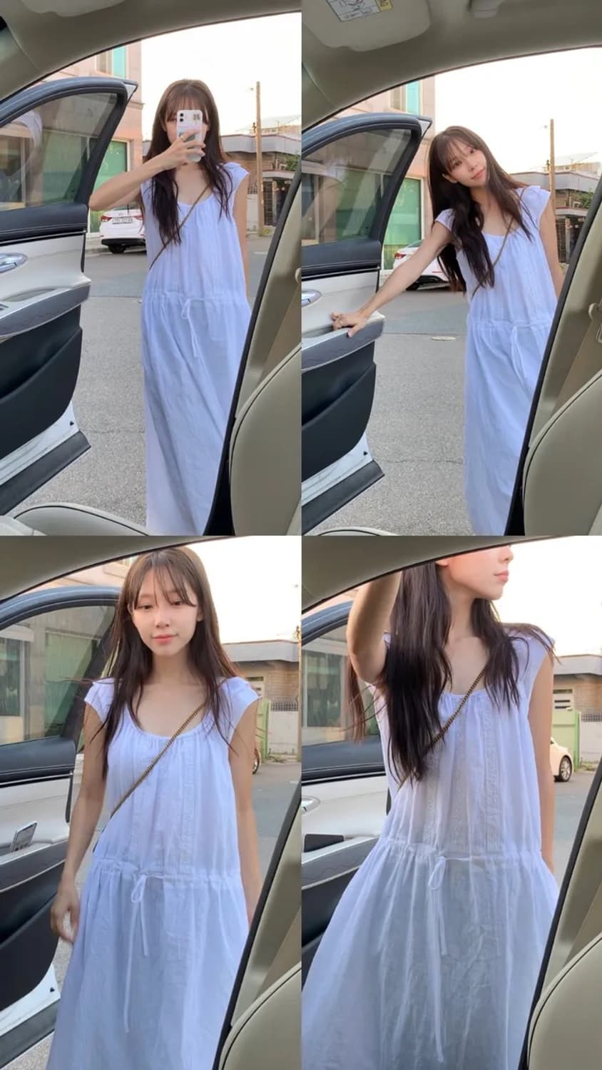 비스포크우먼 모리걸 가든 레이스 린넨 롱원피스 상품이미지8