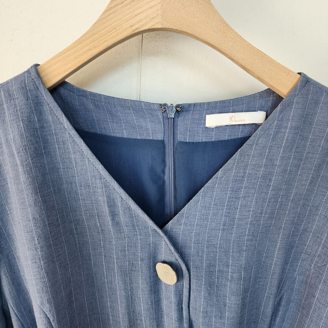 KL by LYNN 벨트 원피스 블루 상품이미지2