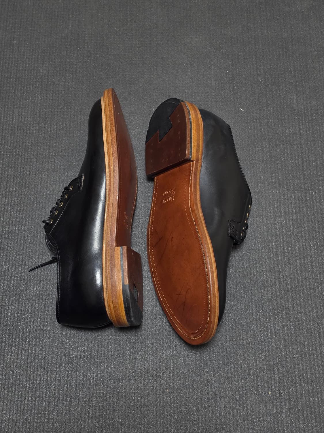 그랜트 스톤  더비슈즈 블랙 9D(plain toe blucher) 상품이미지2