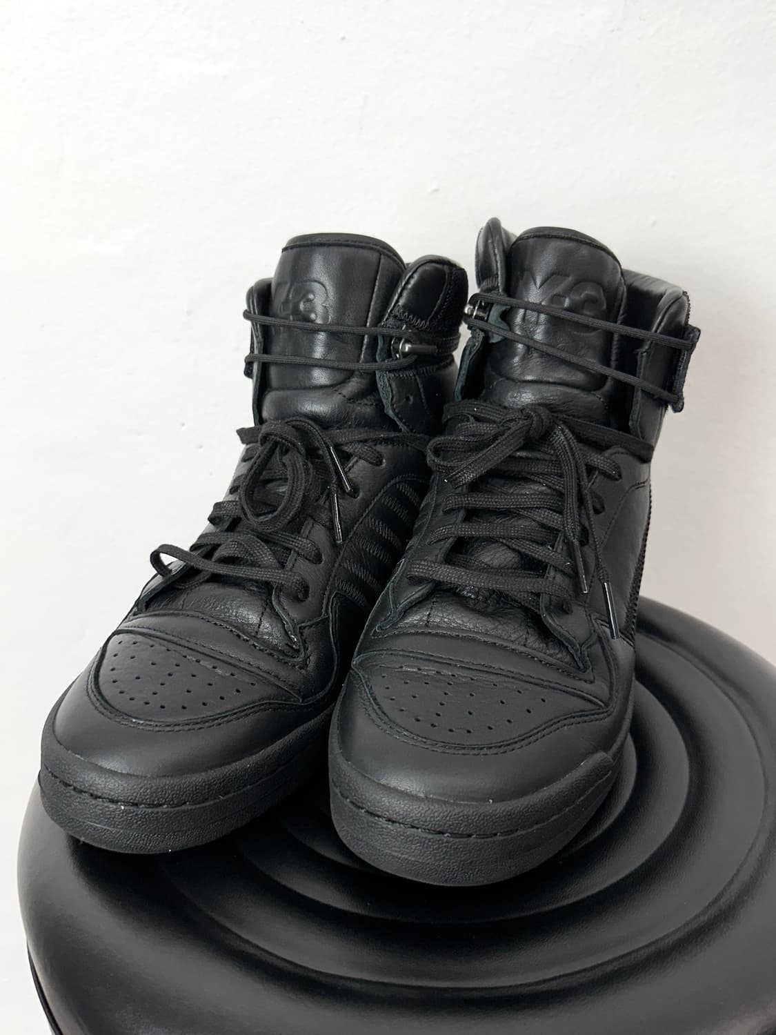 Y-3 Adidas Forum High Triple Black High  상품이미지8