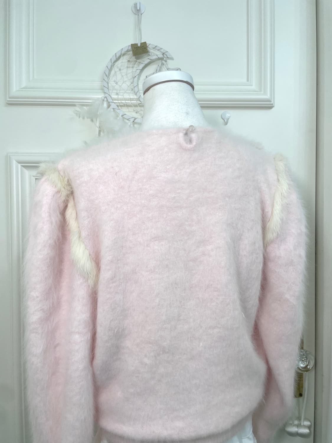 sheer pink embroidery lace trime lovely 상품이미지4