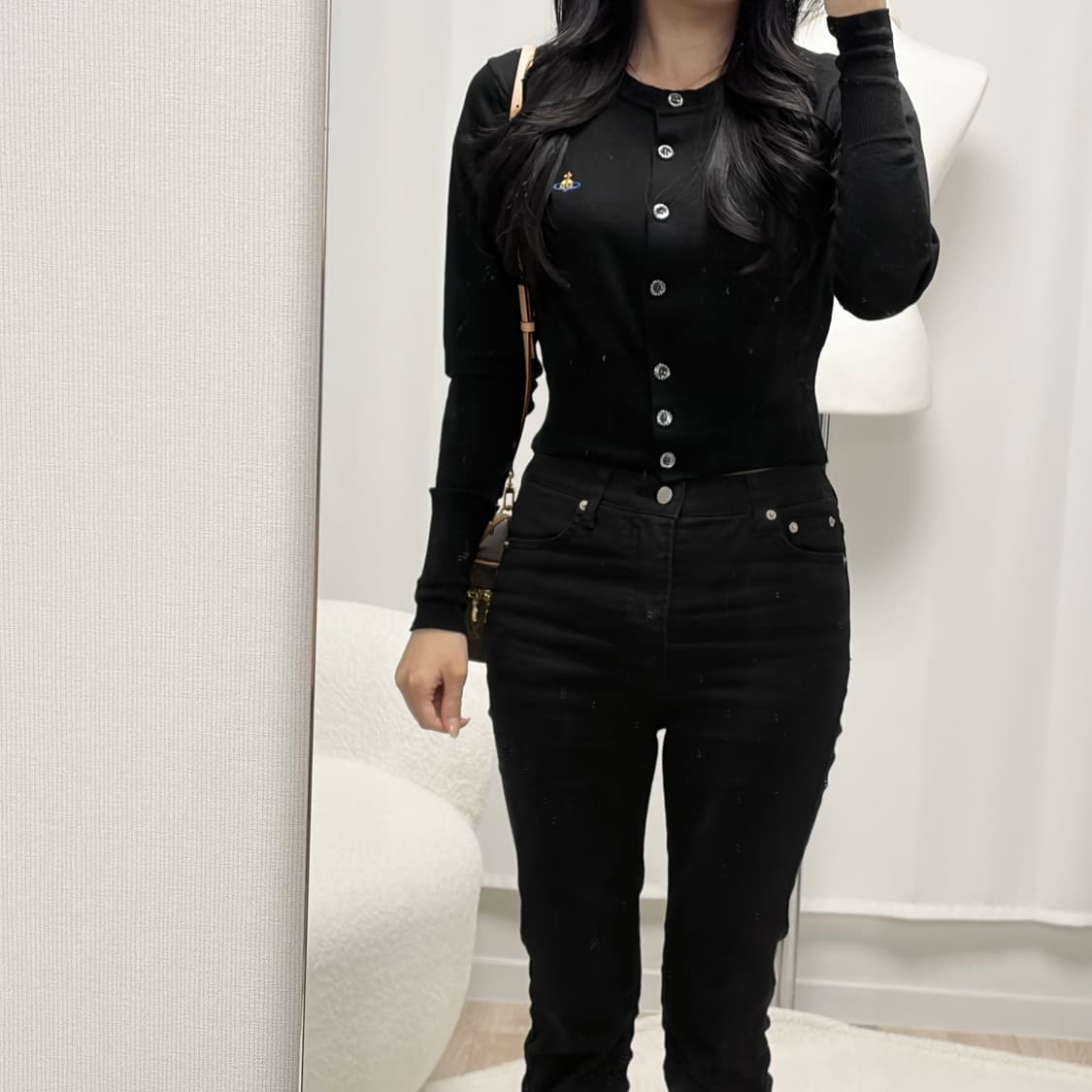 비비안웨스트우드 베아 크롭 울 가디건 상품이미지8