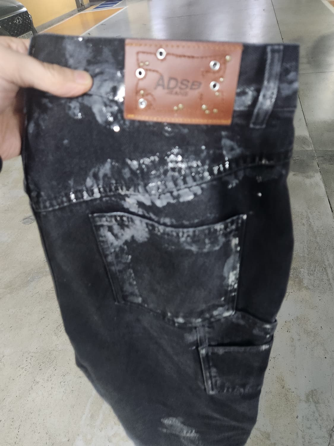 앤더슨벨  왁스 코티드 데님 팬츠 상품이미지6