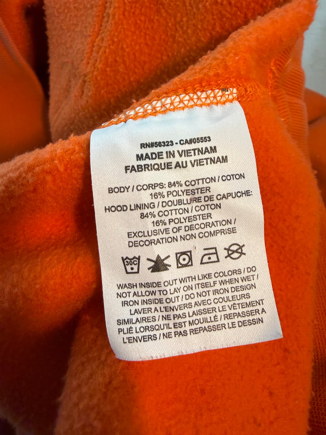 Nike ACG logo hoodie orange XL 상품이미지8