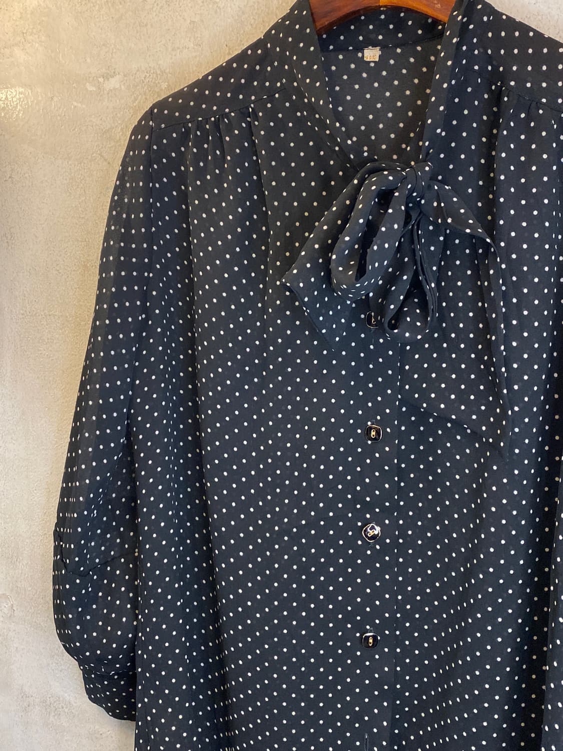 Japan vintage 도트블라우스 상품이미지2