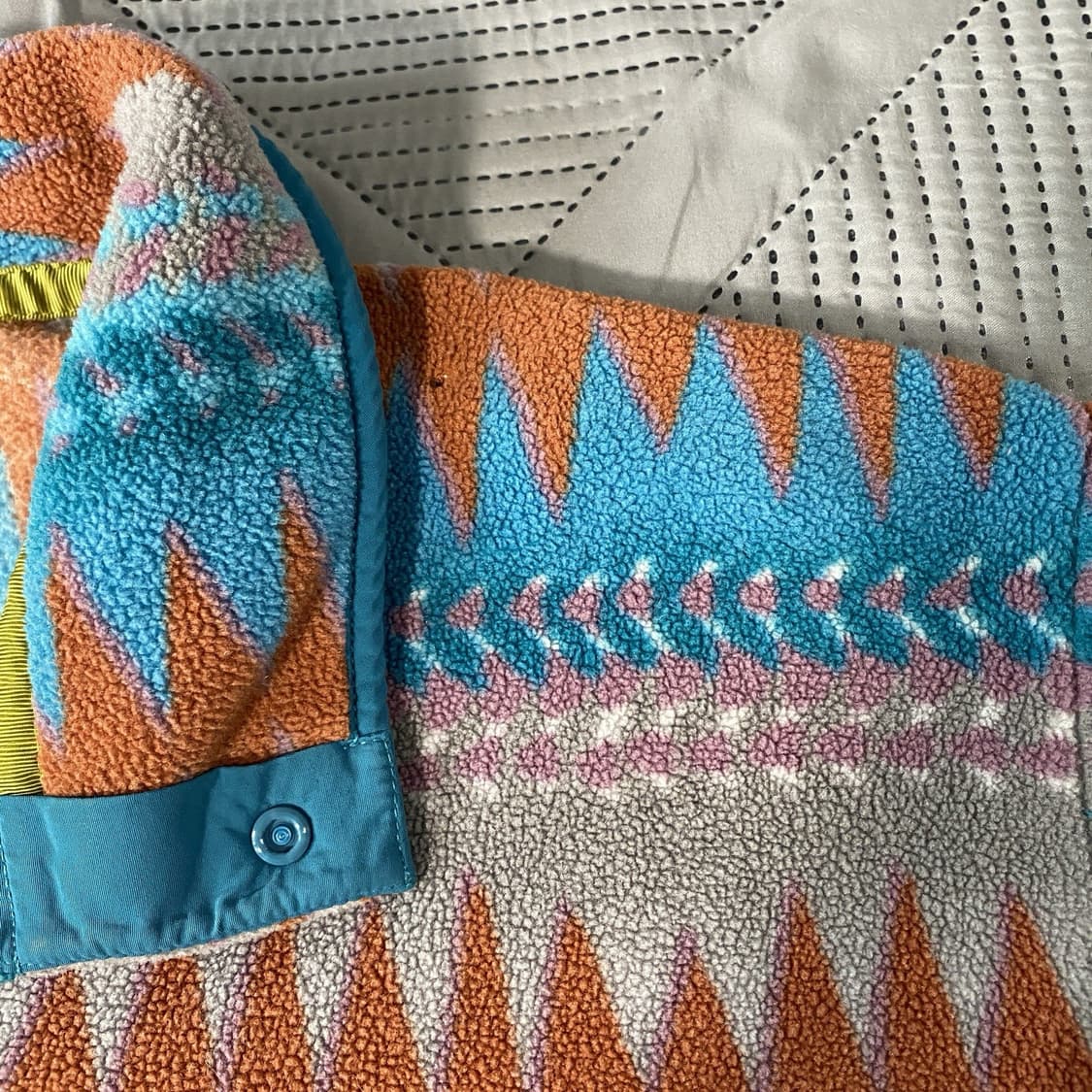 20FW 파타고니아 신칠라 스냅-티 플리스 풀오버 오렌지 스카이블루 상품이미지5