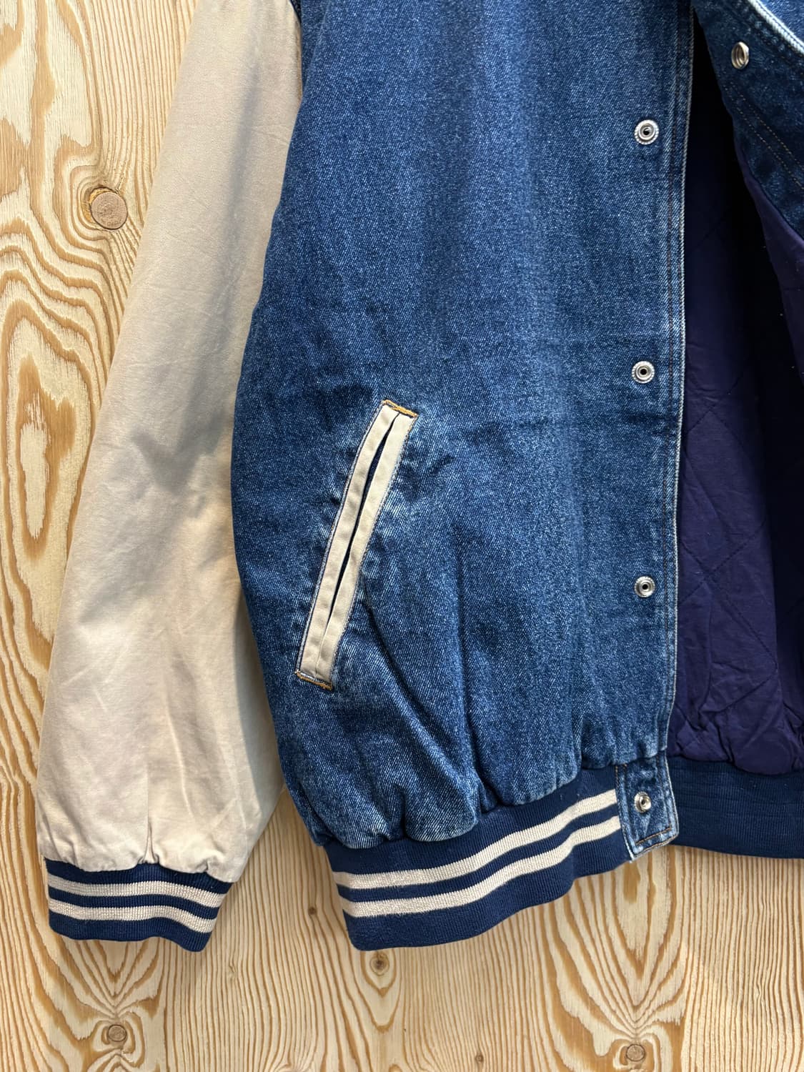 Basic editions 데님 바시티자켓 상품이미지5