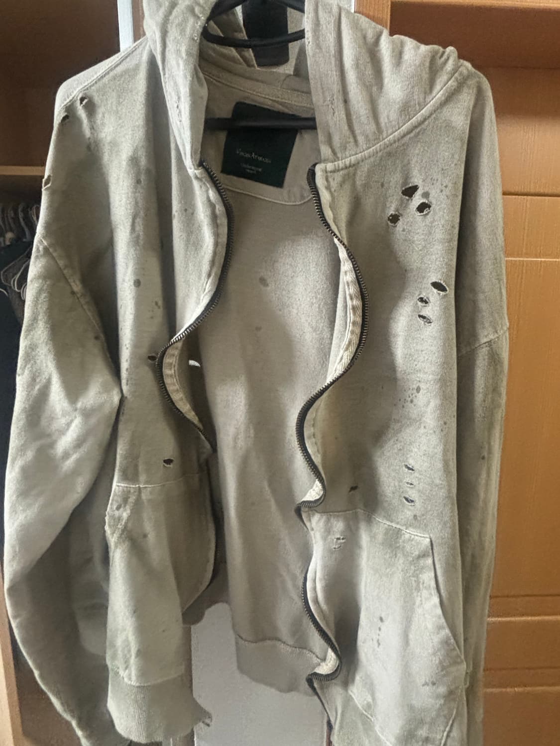 언더마이카 후드집업 2사이즈 판매 상품이미지1