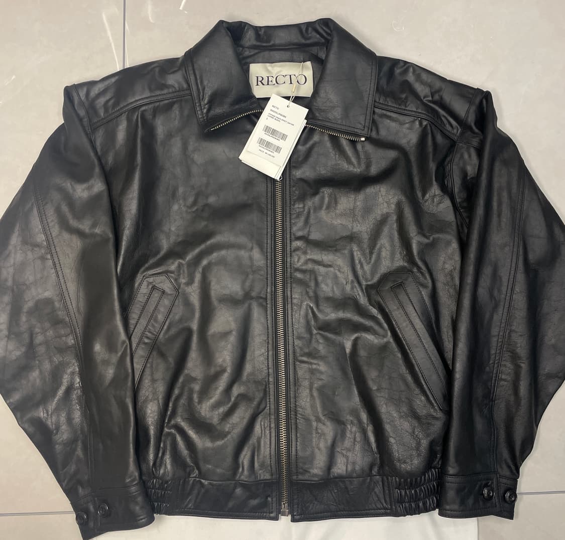 렉토 빈티지 크랙 레더 자켓 새상품 상품이미지1