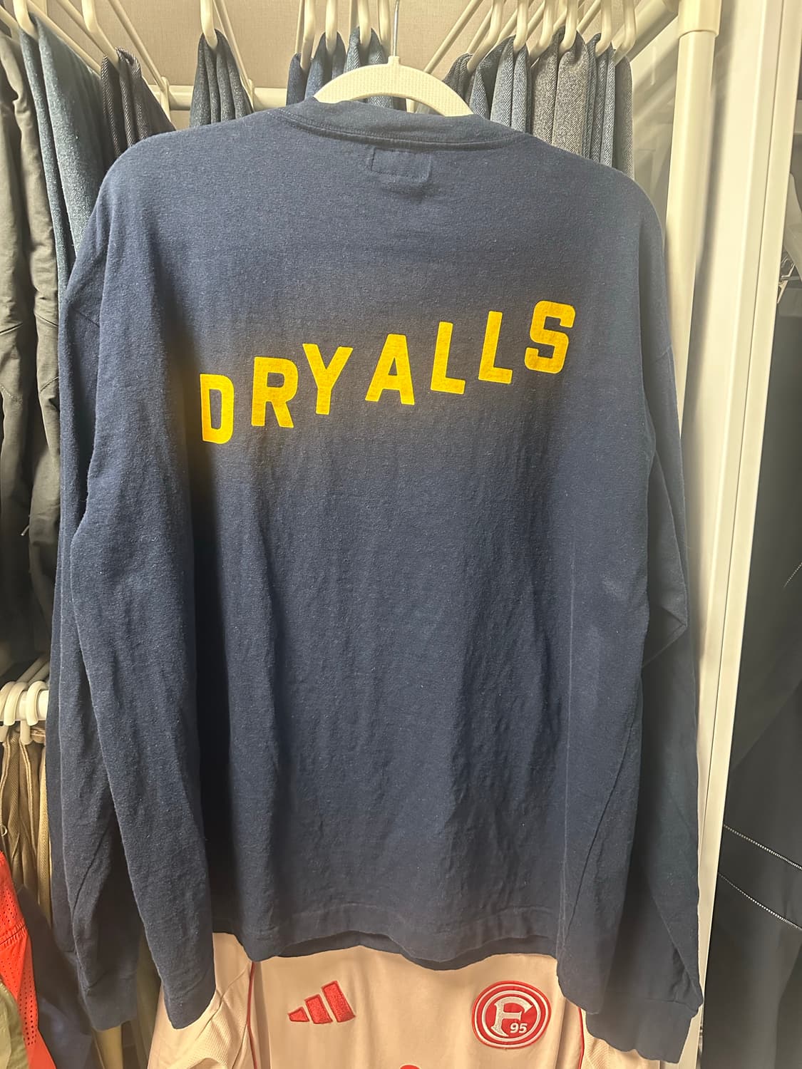 휴먼메이드 네이비 로고 롱슬리브 티셔츠 상품이미지2