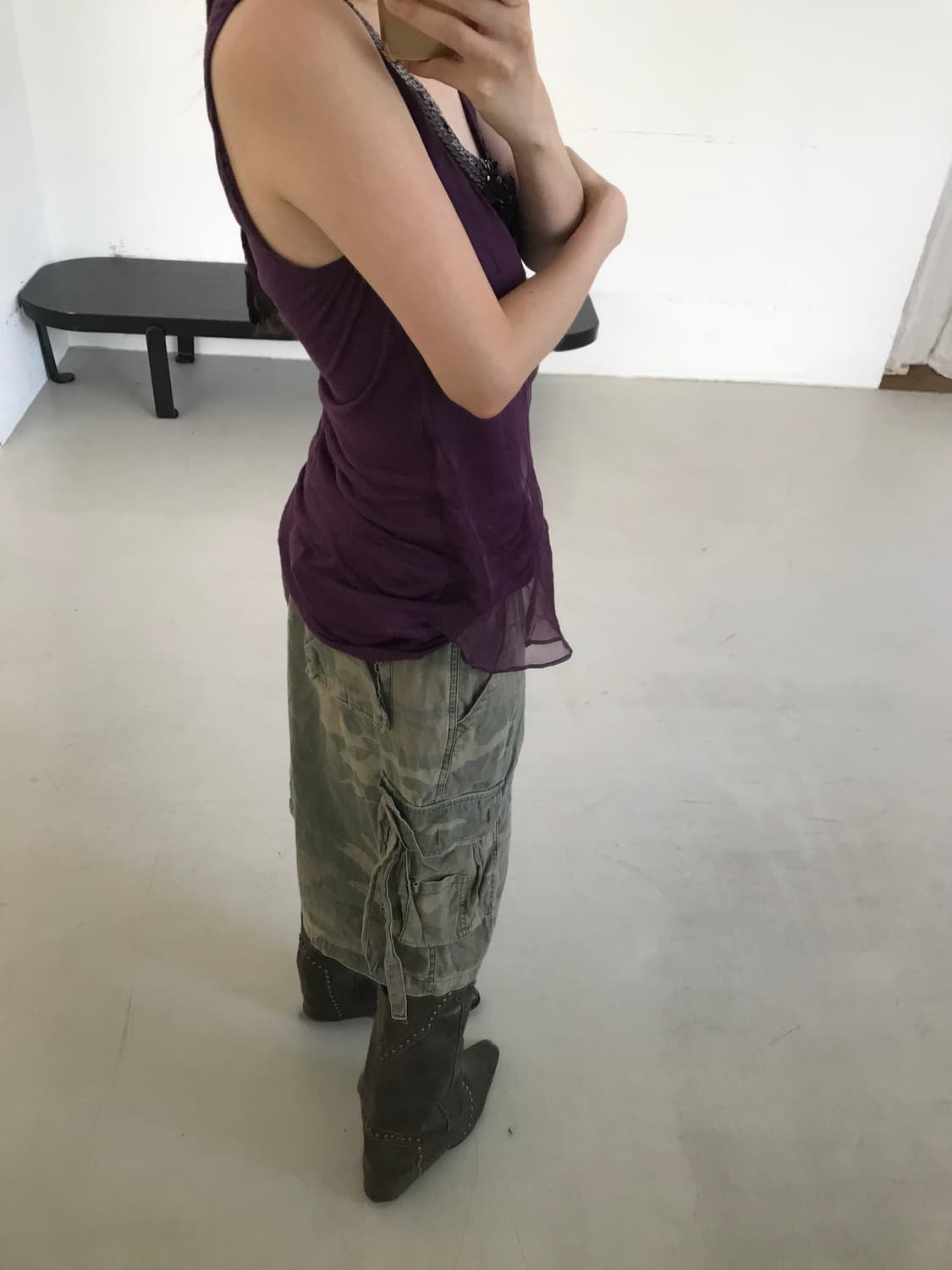 vintage purple sleeveless 상품이미지1