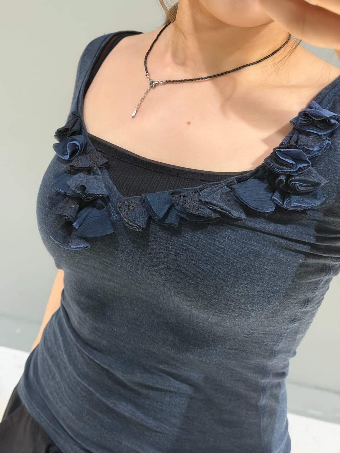 Abercrombie frill lace point tee  상품이미지4