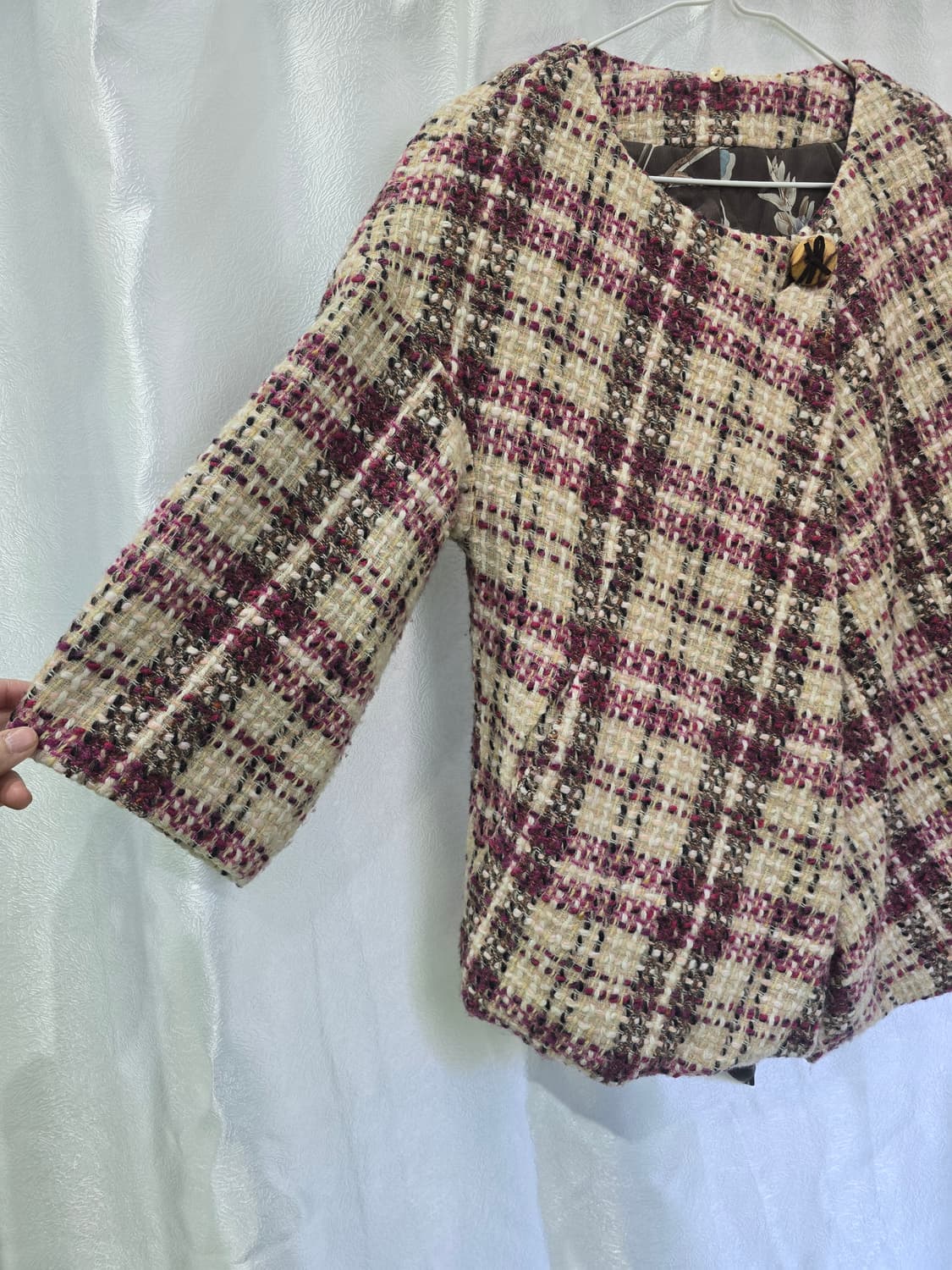 tANKUS 체크 트위드 자켓 M 상품이미지5