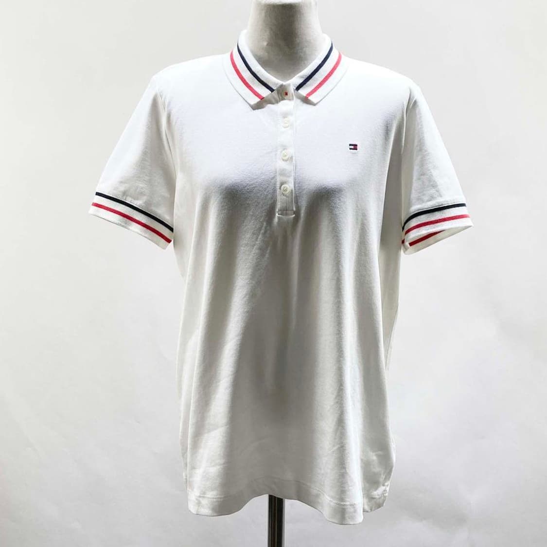 타미힐피거 여 카라반팔 택새상품 화이트 L 진스센스 상품이미지1