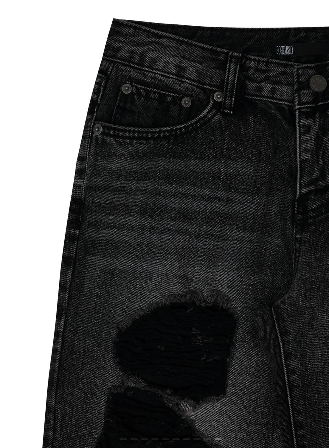 보헤미안서울 DISTRESSED DEEP GRAY JEANS L 상품이미지4