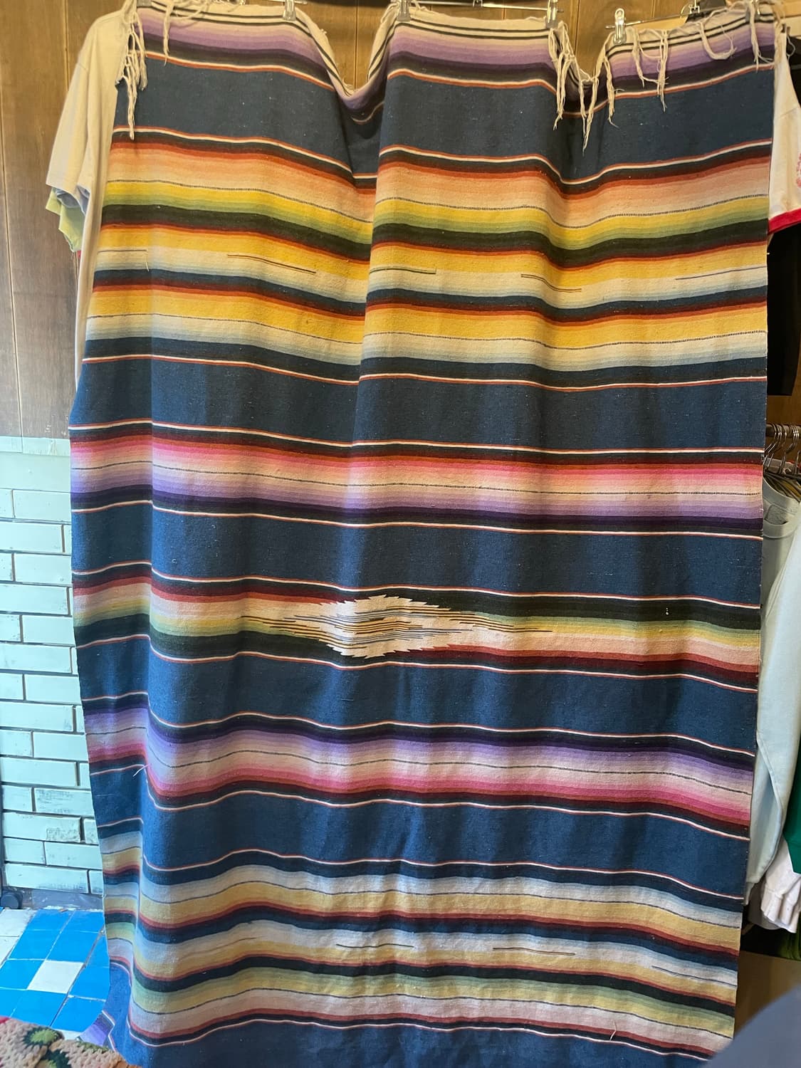 Vintage Mexican Serape Blanket / 멕시칸 사라페 상품이미지8
