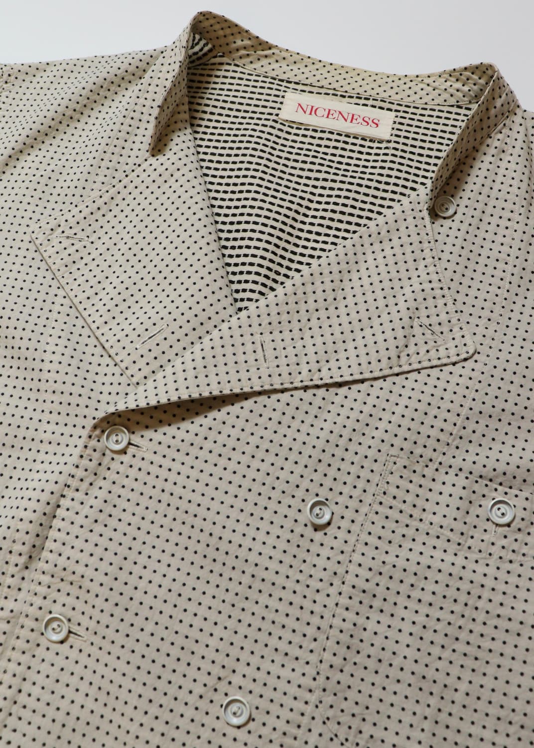 NICENESS KAVUS Double Breasted Dot Shirt 상품이미지2