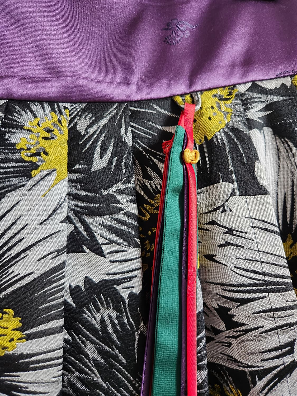 개량한복 치마 플라워 패턴 77 상품이미지3