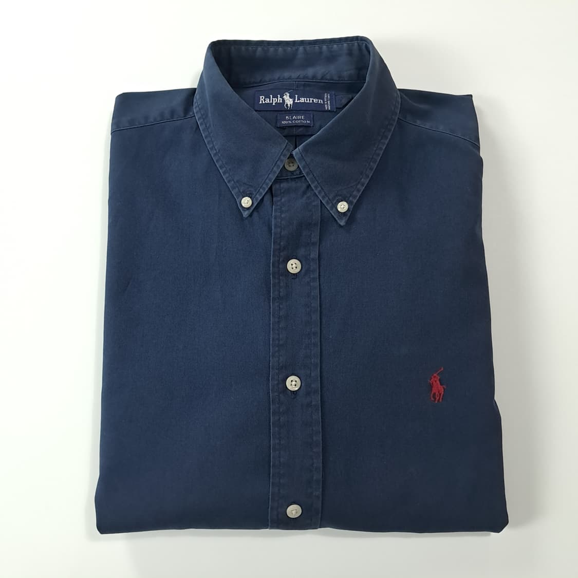 CK298 L 폴로 90s 미국판 블레어 다크네이비 셔츠 남방 상품이미지7