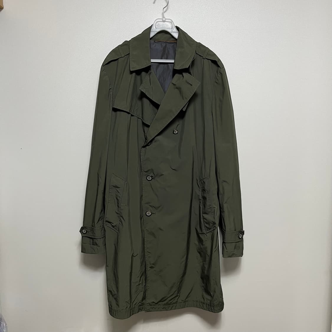 TIME 타임 옴므 트렌치 코트 카키 105 상품이미지1