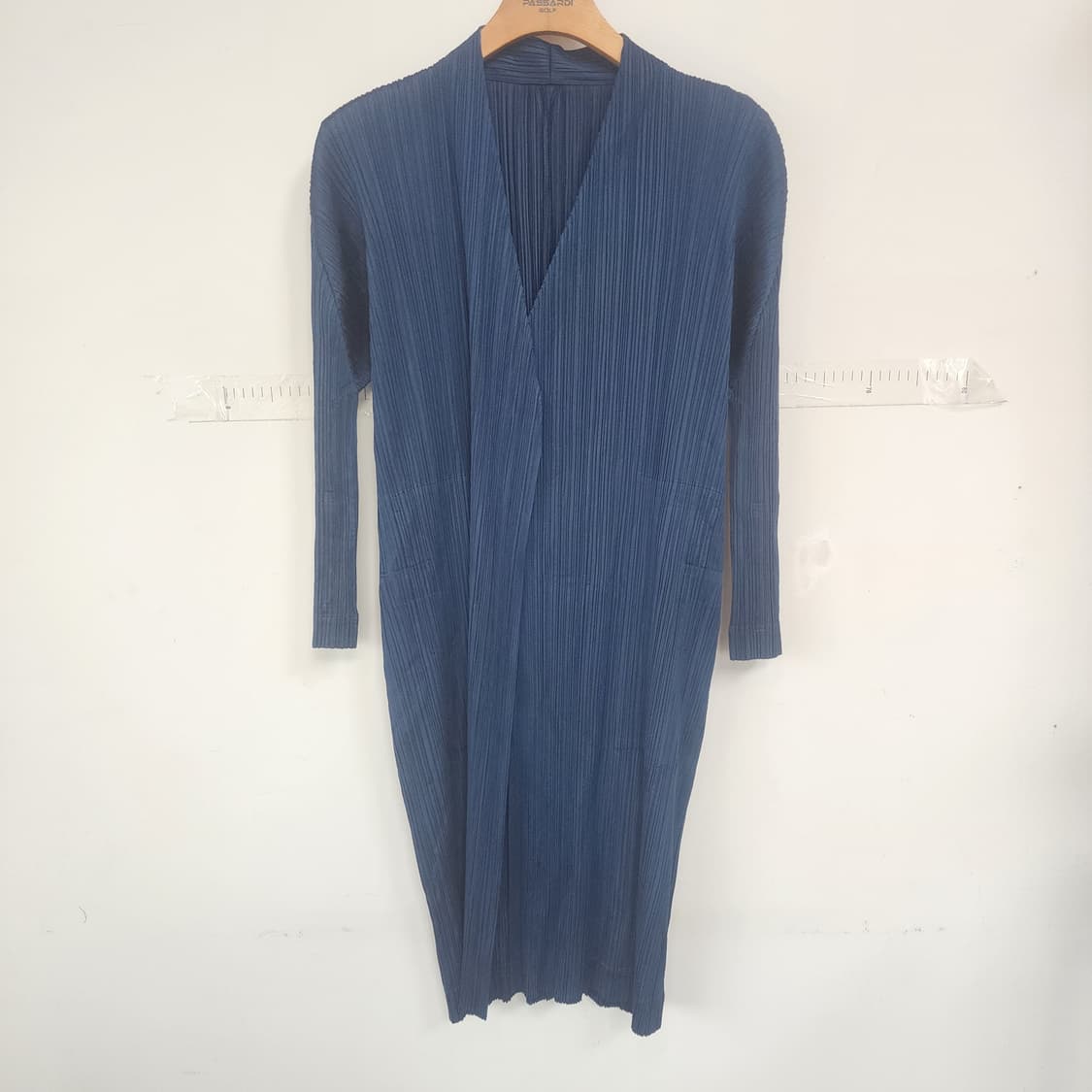 플리츠플리즈 롱 원피스 블루 상품이미지1