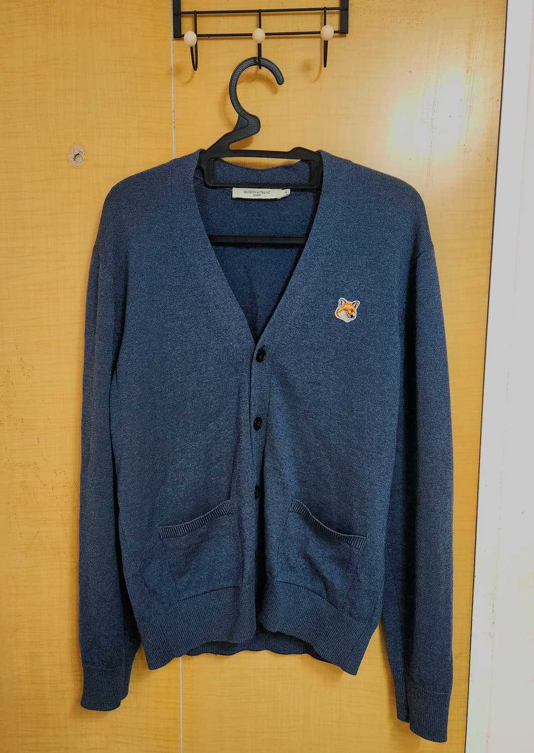 정품 메종키츠네 폭스헤드 가디건 m 상품이미지1