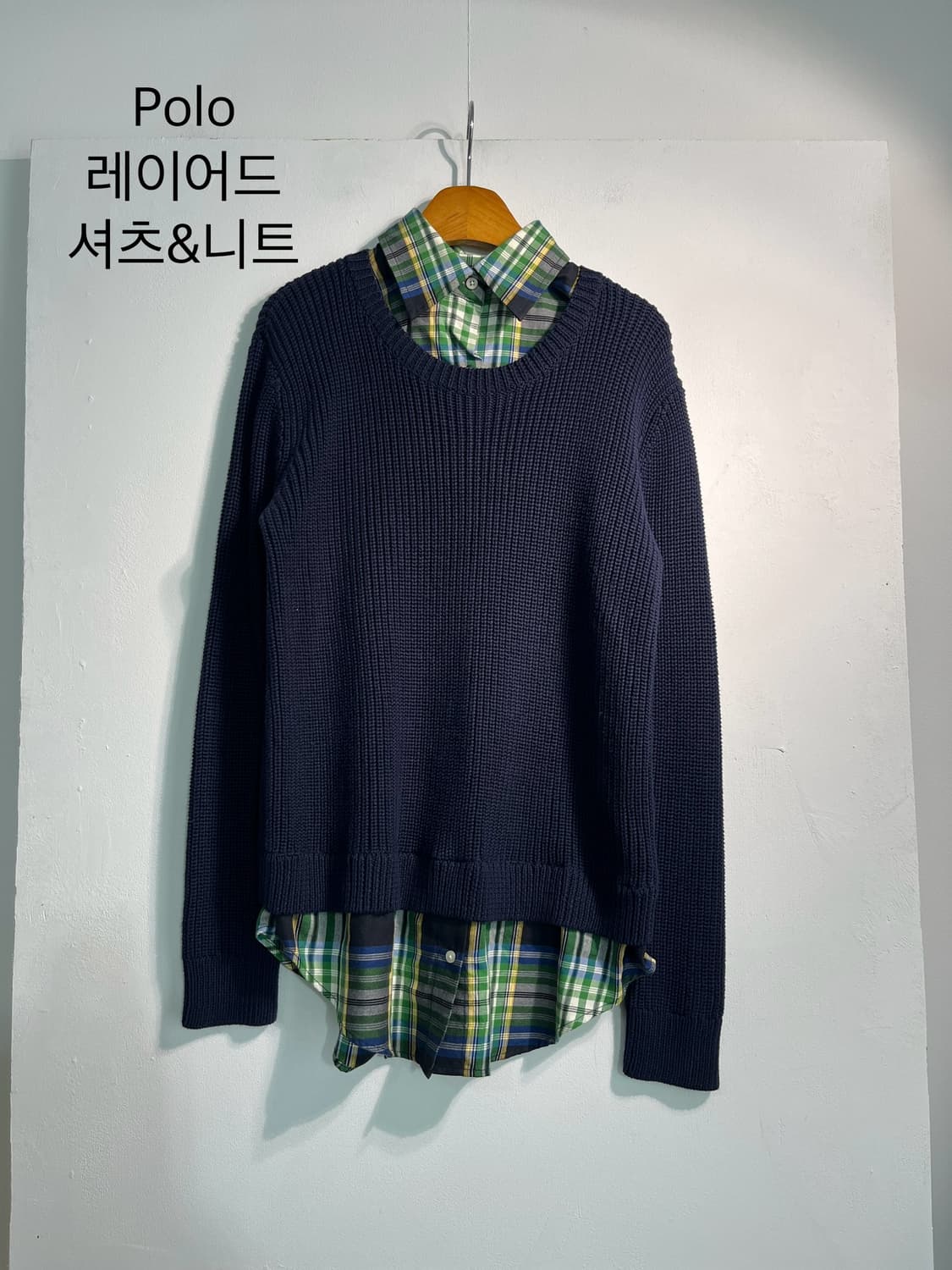 Polo 폴로 로렌 랄프로렌 레이어드 셔츠 니트  상품이미지2