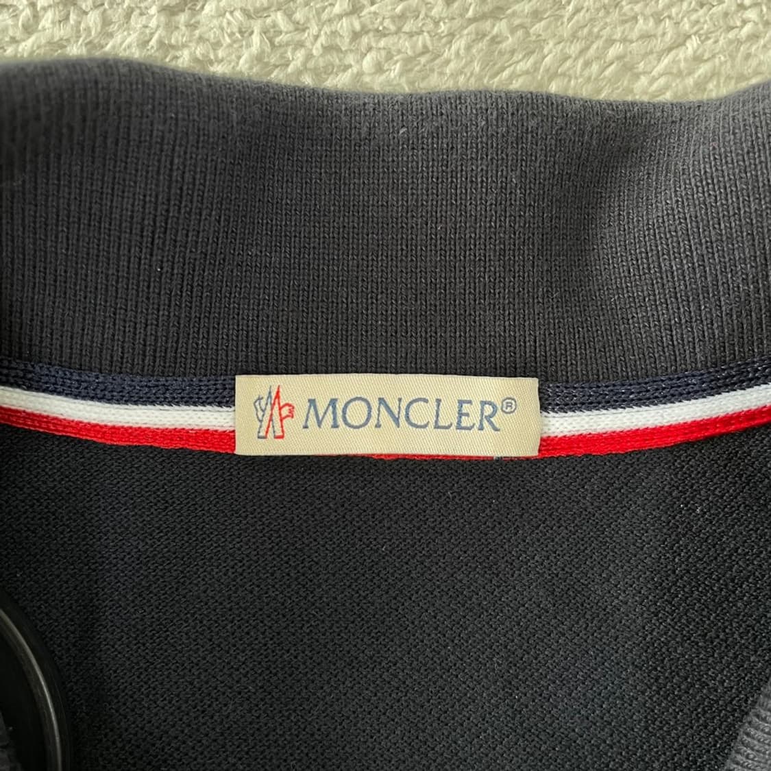 L 몽클레어 반팔카라티 네이비 상품이미지4