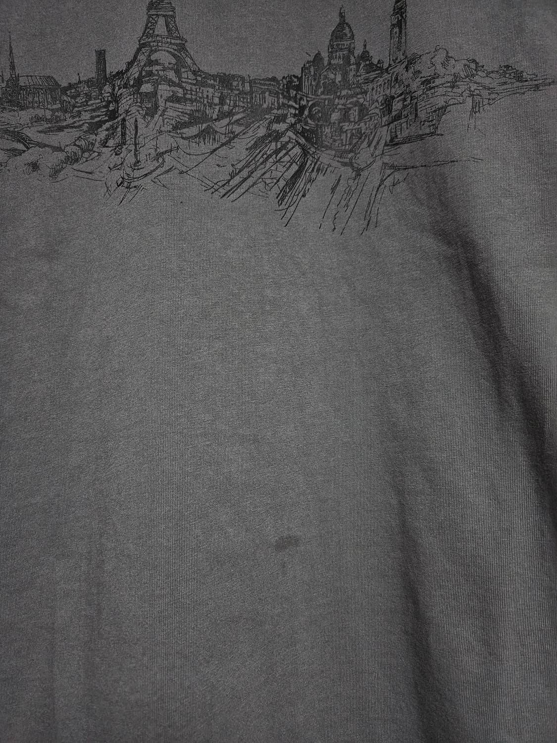 주앙옴므 파리스 링거 하프 슬리브 티셔츠 차콜 상품이미지4