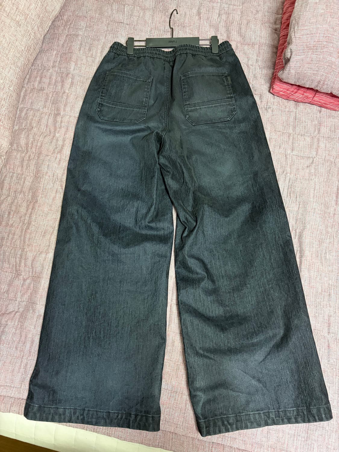 (46) 준지 슬럽벨벳 데님 와이드팬츠 상품이미지3