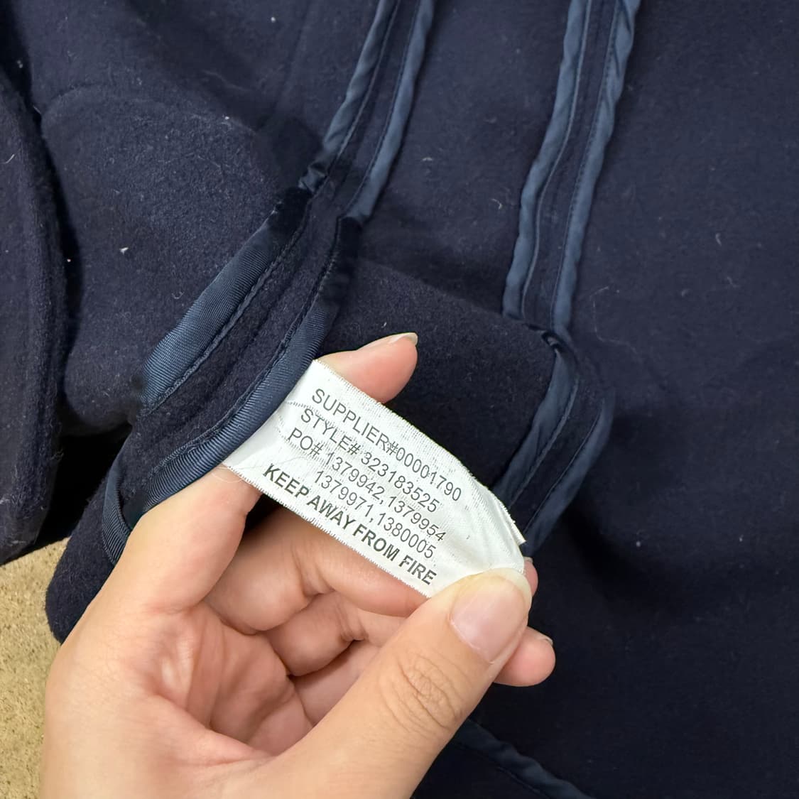 폴로 랄프로렌 네이비 후드 모자 떡볶이 코트  상품이미지6