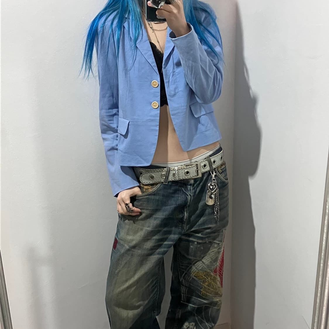 드리스 반 노튼 크롭 블레이져 상품이미지1