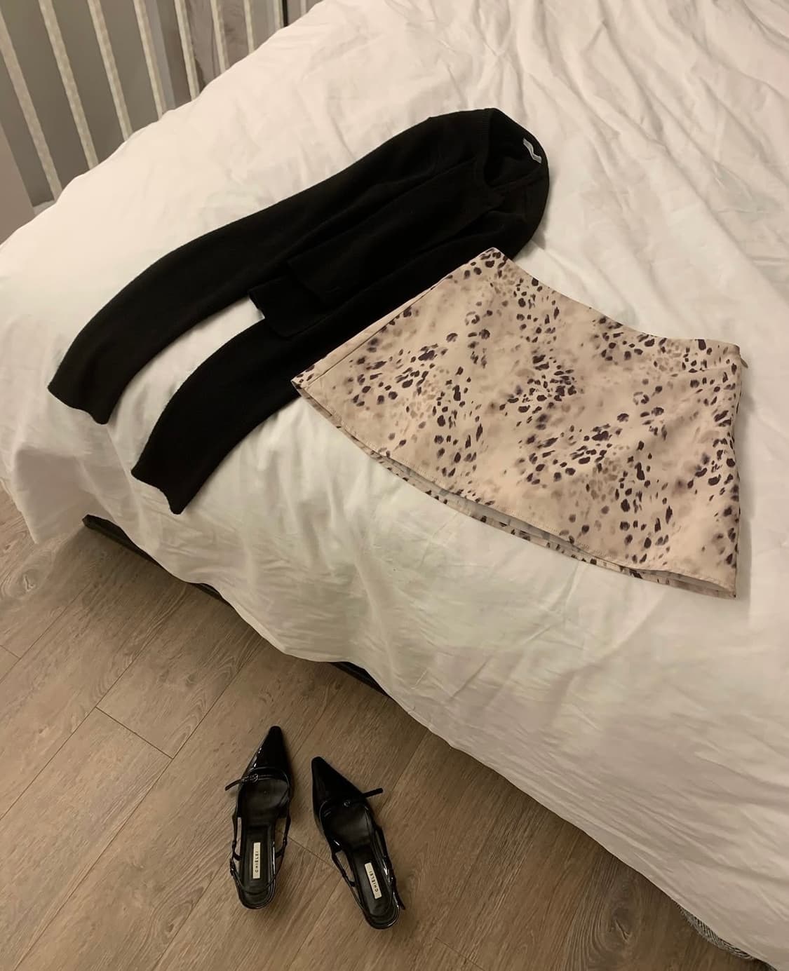 letterand Leopard Mini Skirt 상품이미지4