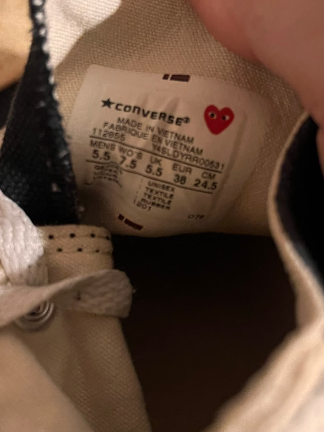 [245]꼼데가르송 컨버스 하이 상품이미지3