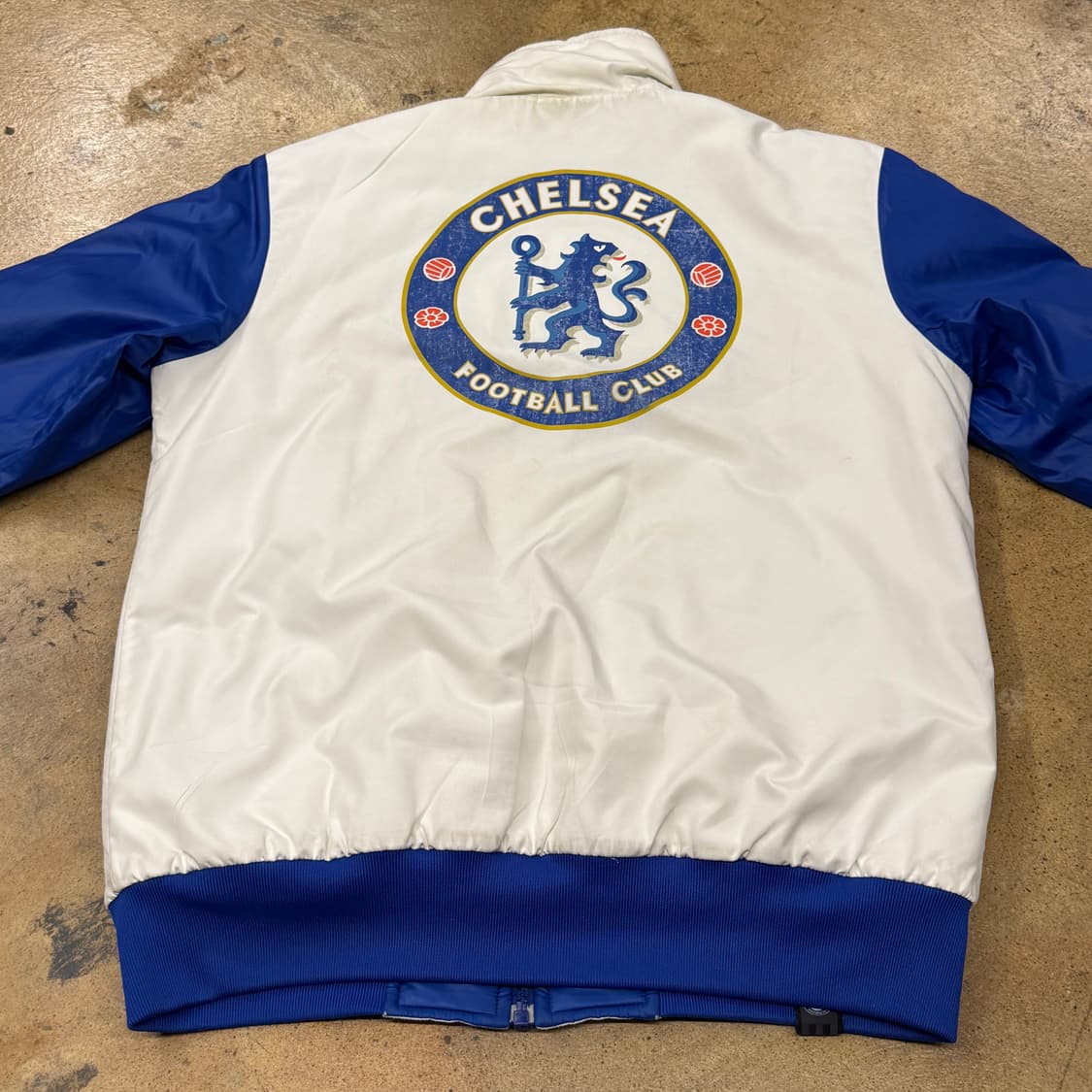 [정품] 아디다스 첼시 블루 파란색 양면 패딩 점퍼 b15 상품이미지8