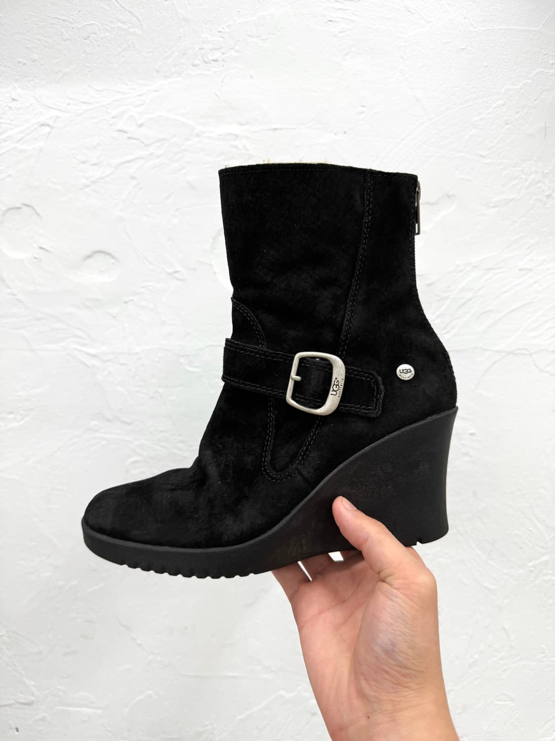 ugg 스웨이드 웨지 힐 부츠 상품이미지1