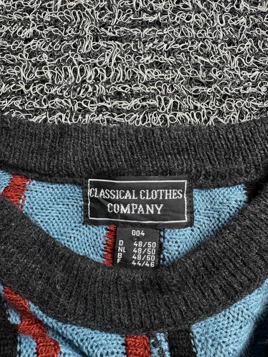 빈티지 아카이브 케이블 패턴 박시핏 스웨터 1996 상품이미지4