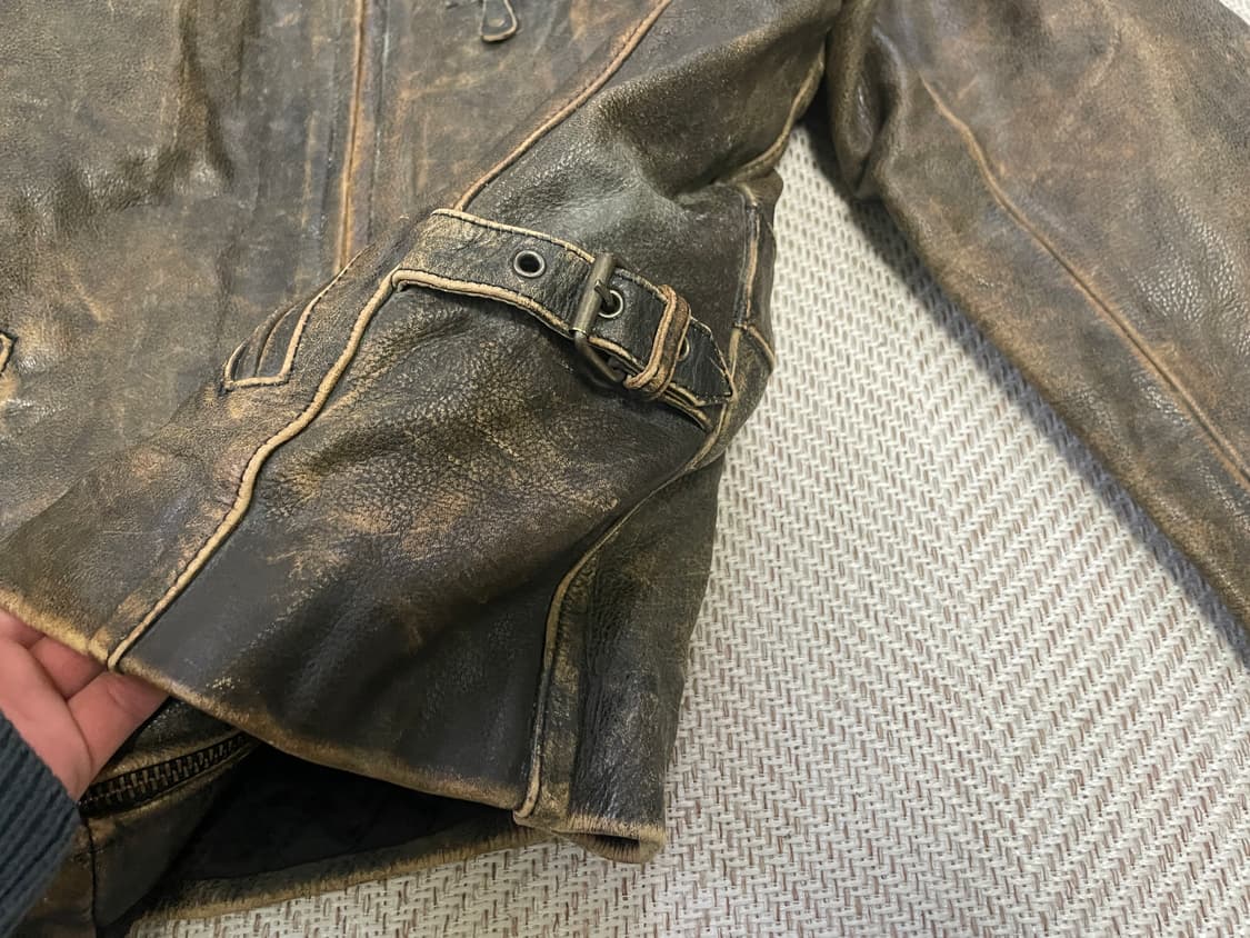 타임 앤 타이드 카우하이드 레더 자켓 J03586 상품이미지2