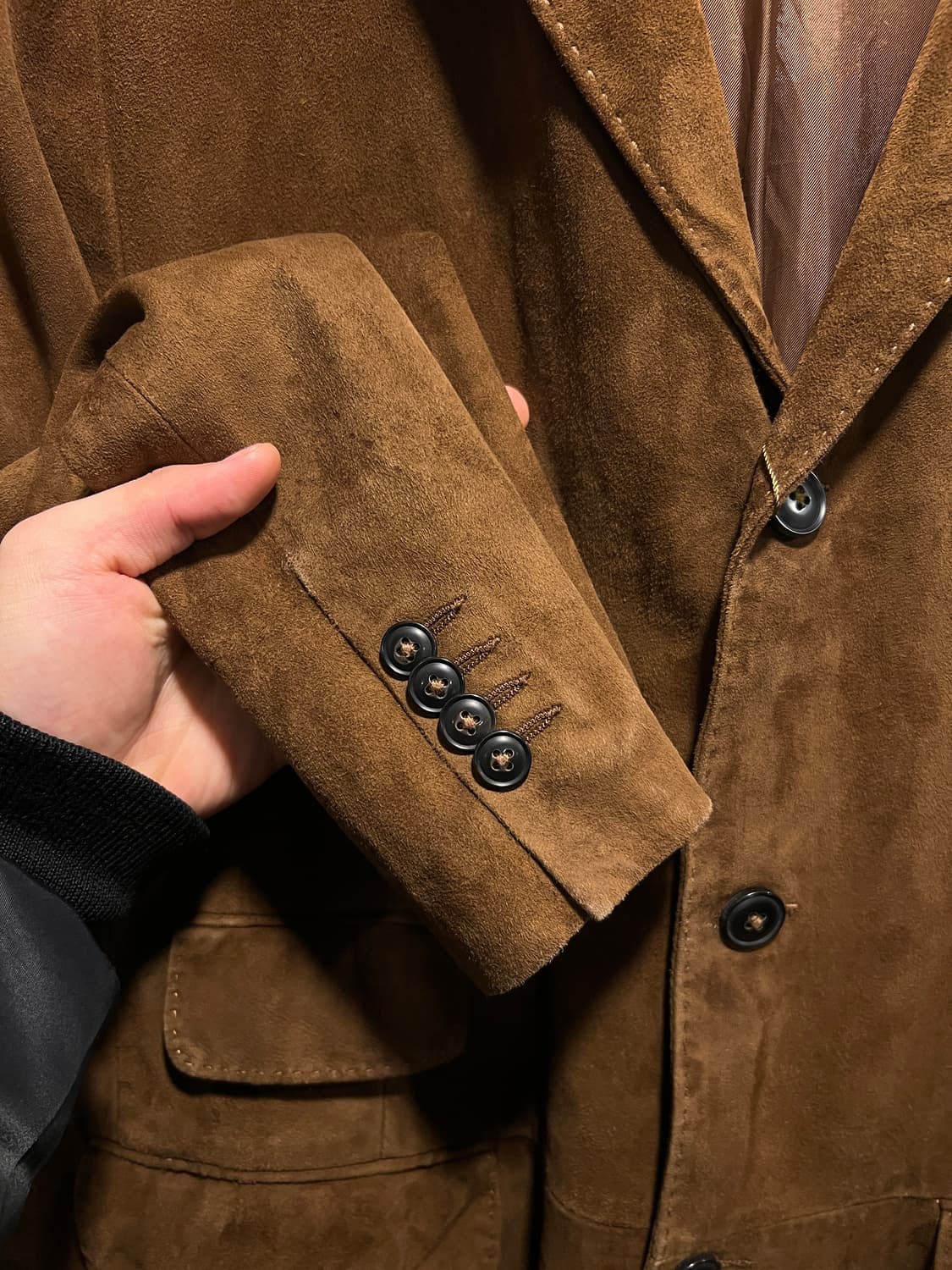 [L]폴로 랄프로렌 브라운 리얼 스웨이드 블레이저 자켓 상품이미지5