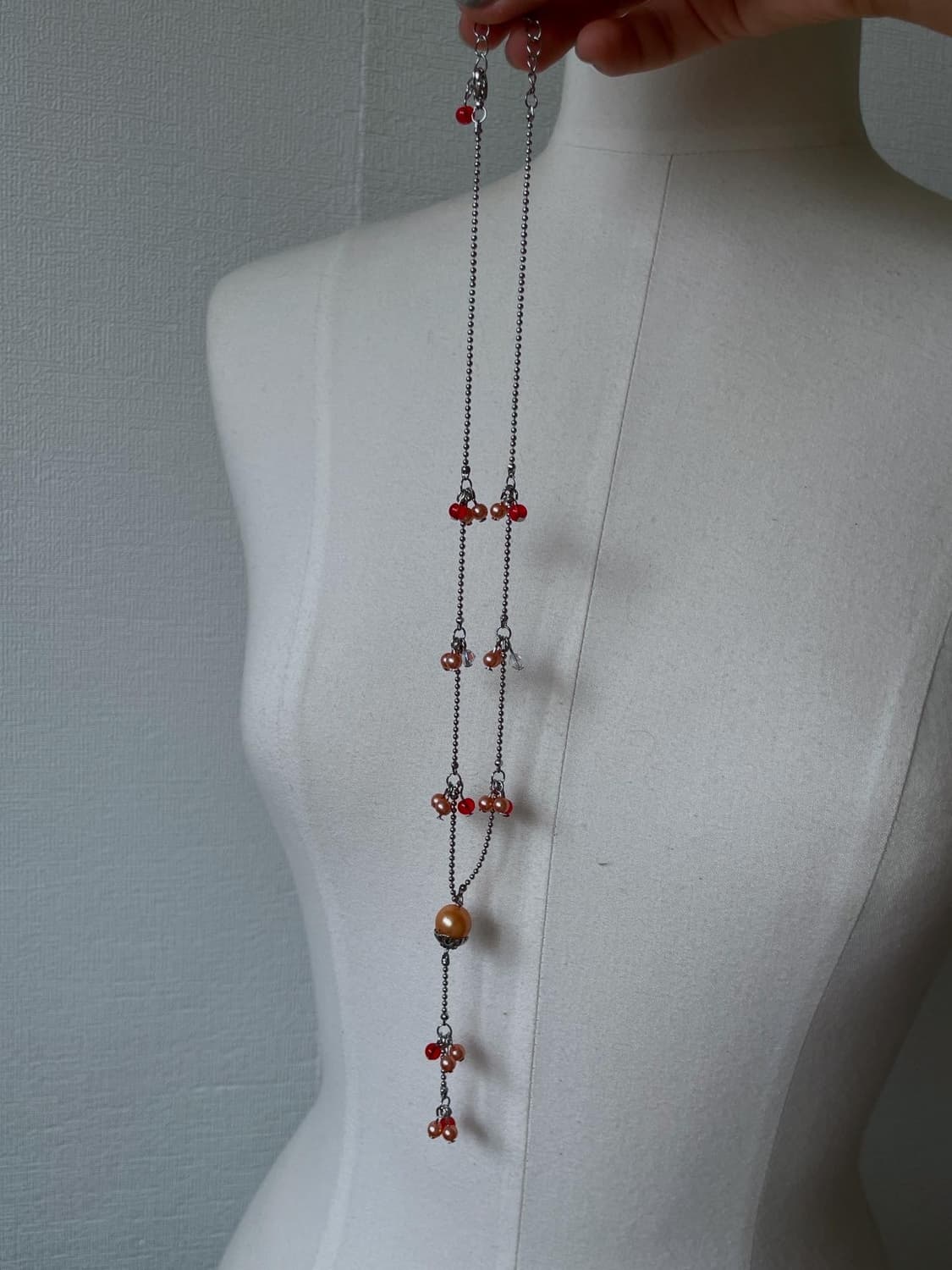 red pearl fruit necklace 상품이미지4