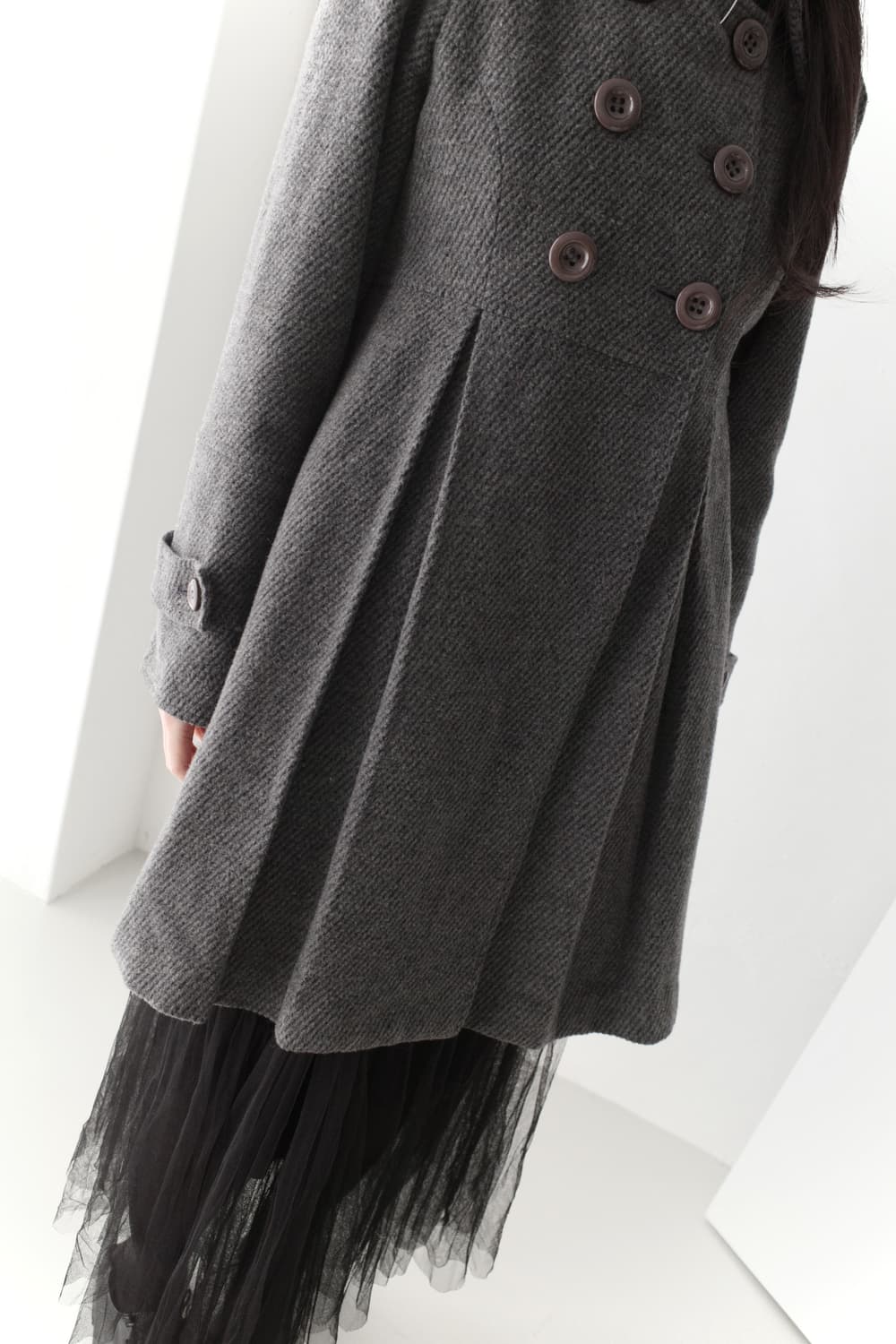 pleats button coat  상품이미지7