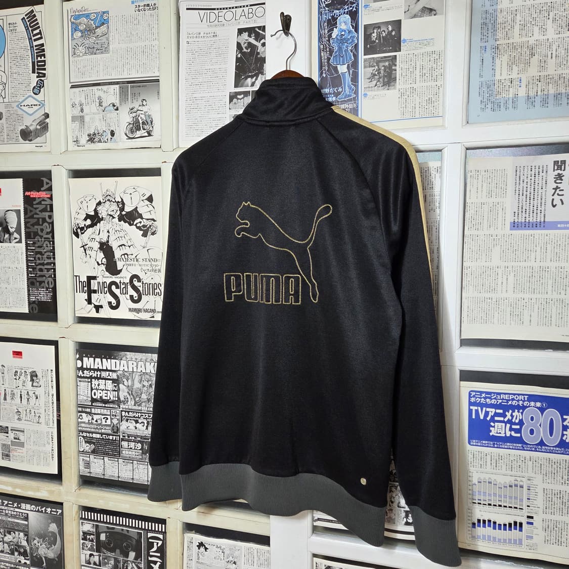 푸마 배색 블랙 트랙탑 져지 상품이미지6