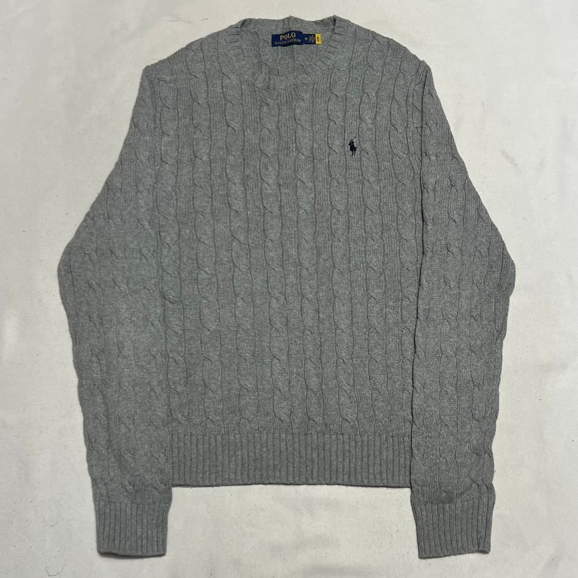 M 폴로랄프로렌 그레이 케이블 니트 상품이미지2