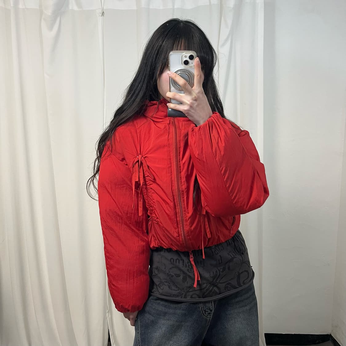 Partimento Reversible Shirring Puffer Ja 상품이미지3