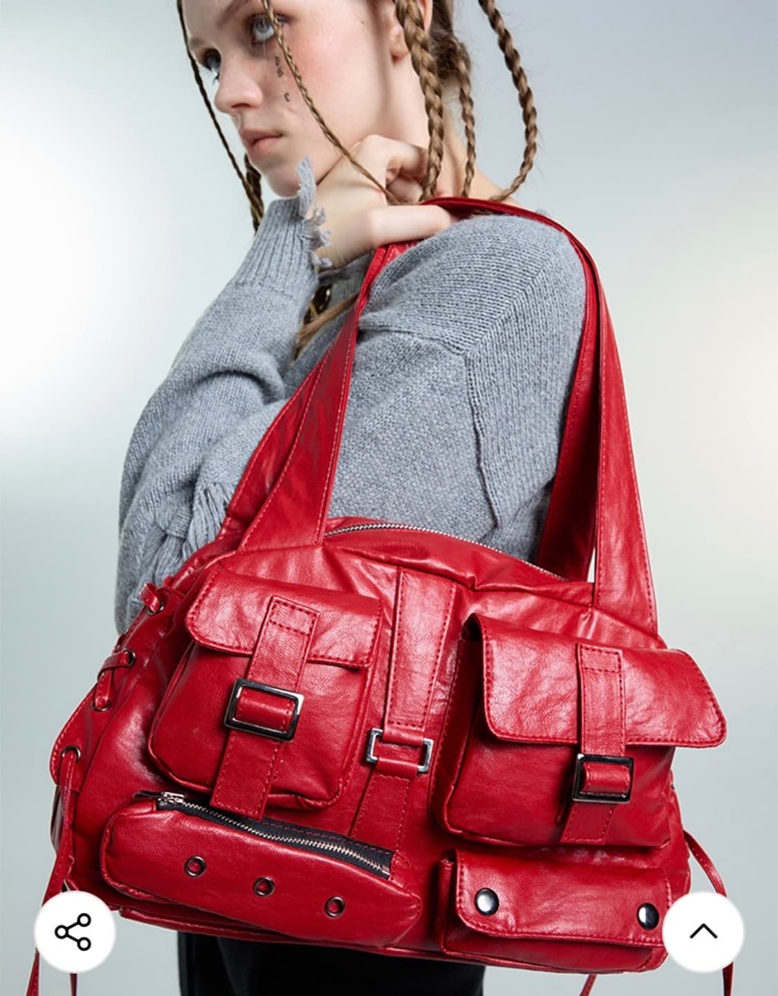 러브이즈트루 AM POCKET BAG(RED) 에이엠 포켓백  상품이미지6