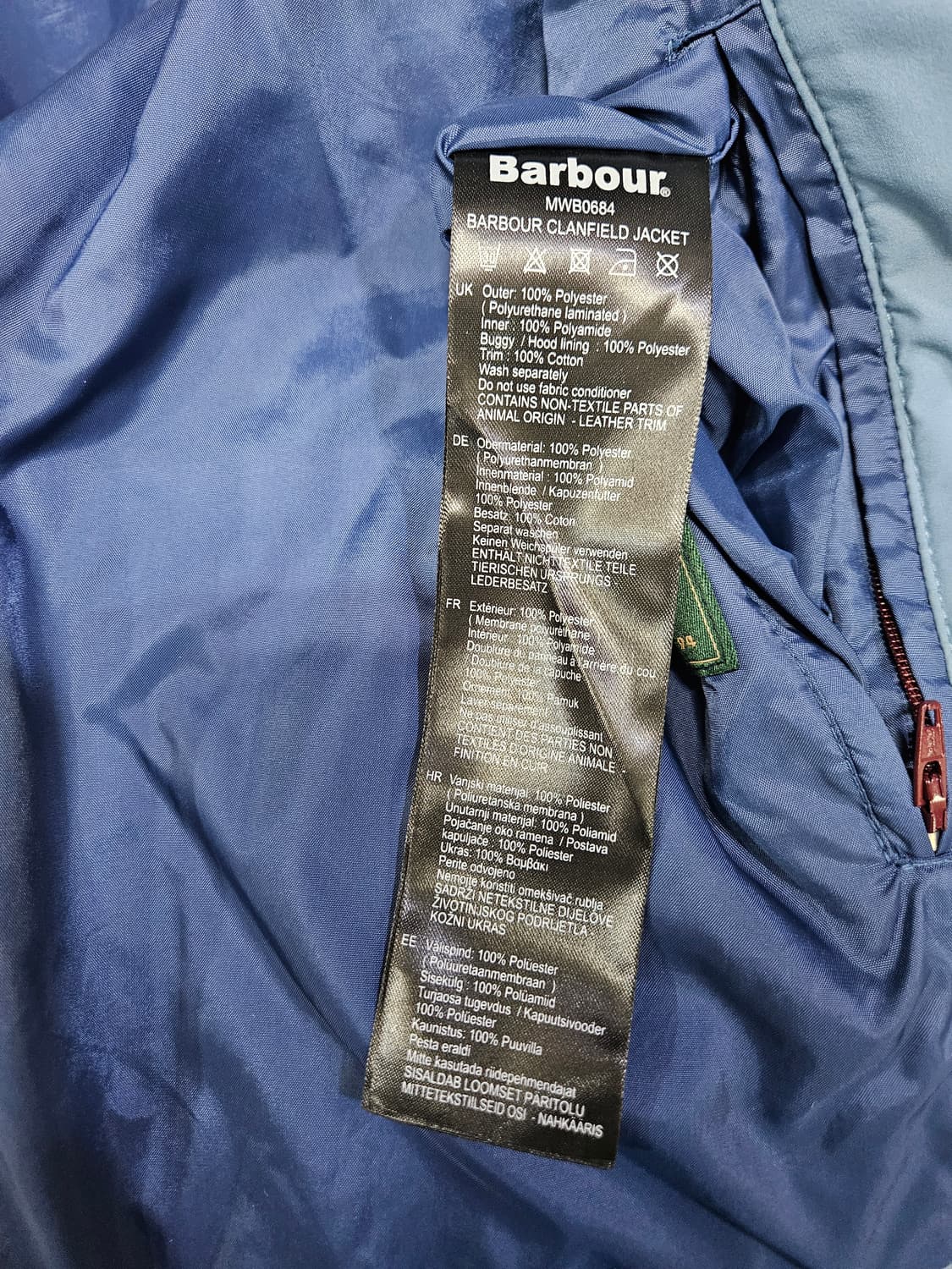 바버 클랜필드 방수 후드 재킷 상품이미지7